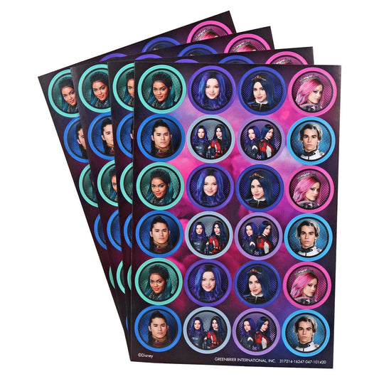 Disney Descendants 3 Sticker Sheets, 4-ct. Packs (Pack of 24)
