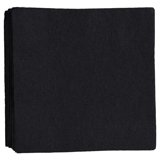 Black Paper Beverage Napkins, 30-ct. Packs (Pack of 12)