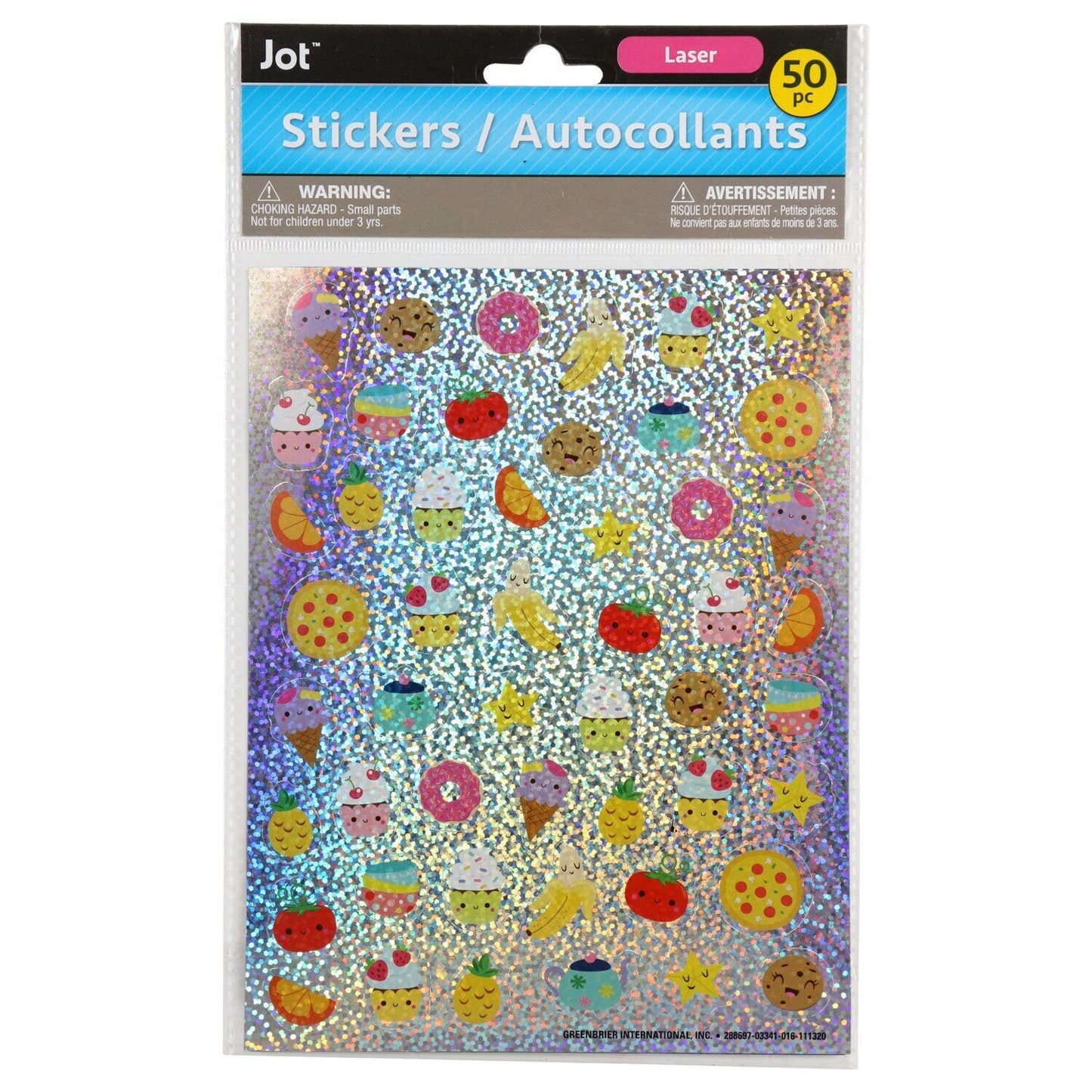 Jot Funky Laser Stickers (Pack of 36)