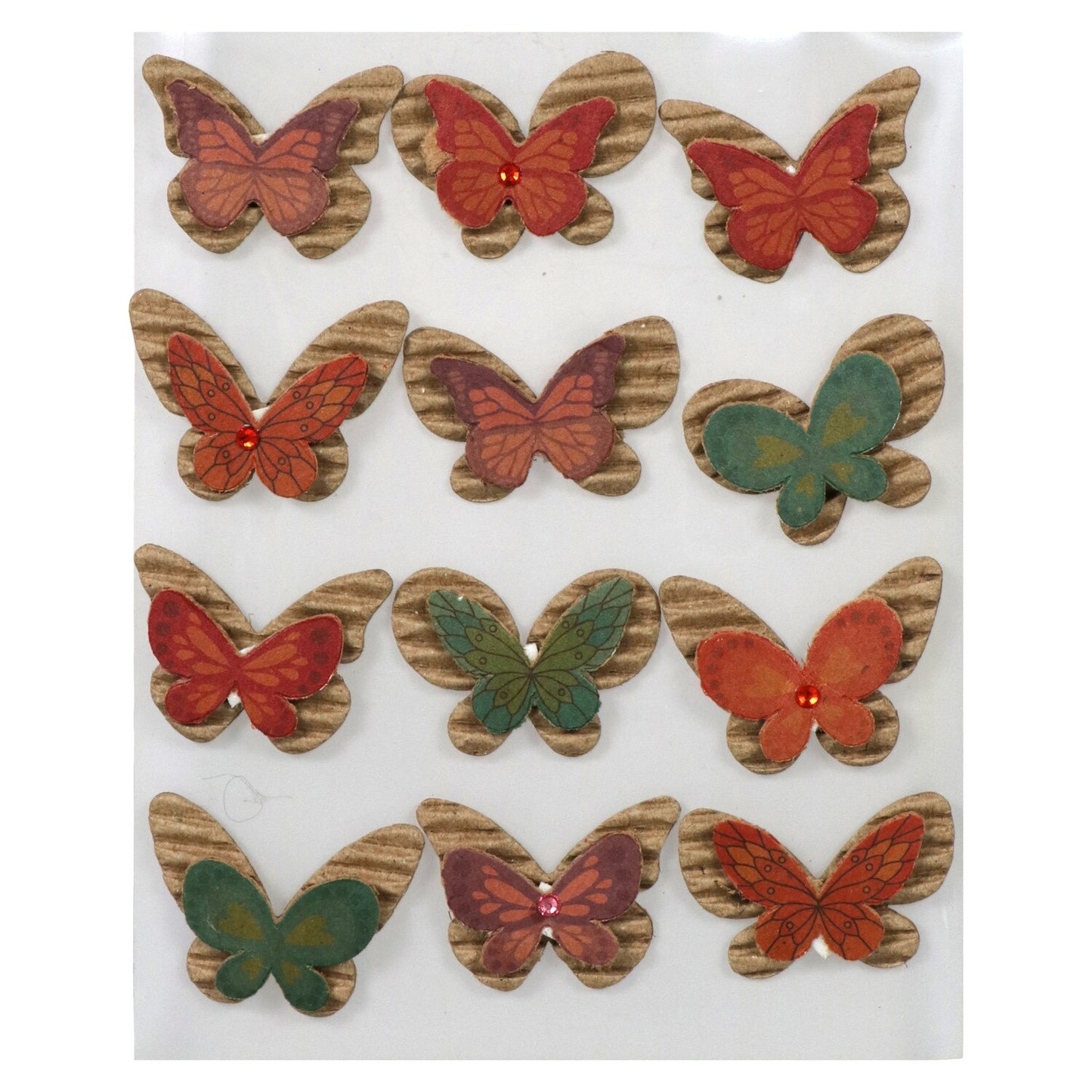 Crafter's Square Corrugated Kraft Stickers (Pack of 36)