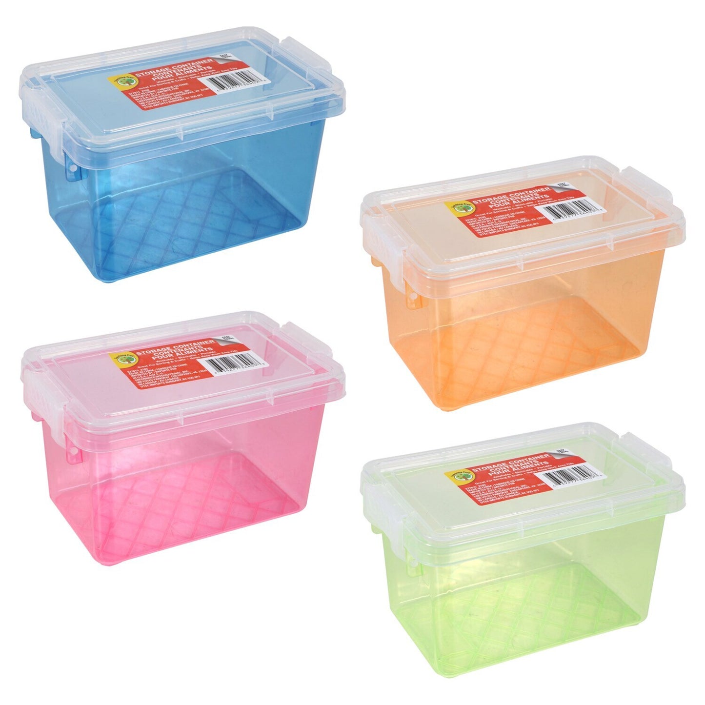 Taller Organizer with Two Lock Containers, 6.425x4.0x3.688 in. (Pack of 24)