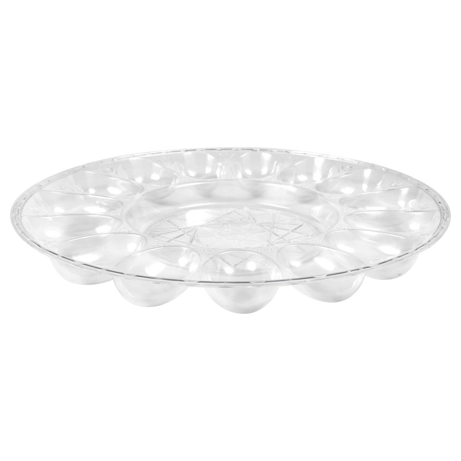 Caterer's Corner Clear Plastic Devilled Egg Trays, 1.25x12 in. (Pack of 4)