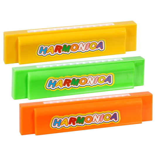 Plastic Toy Harmonicas (Pack of 24)