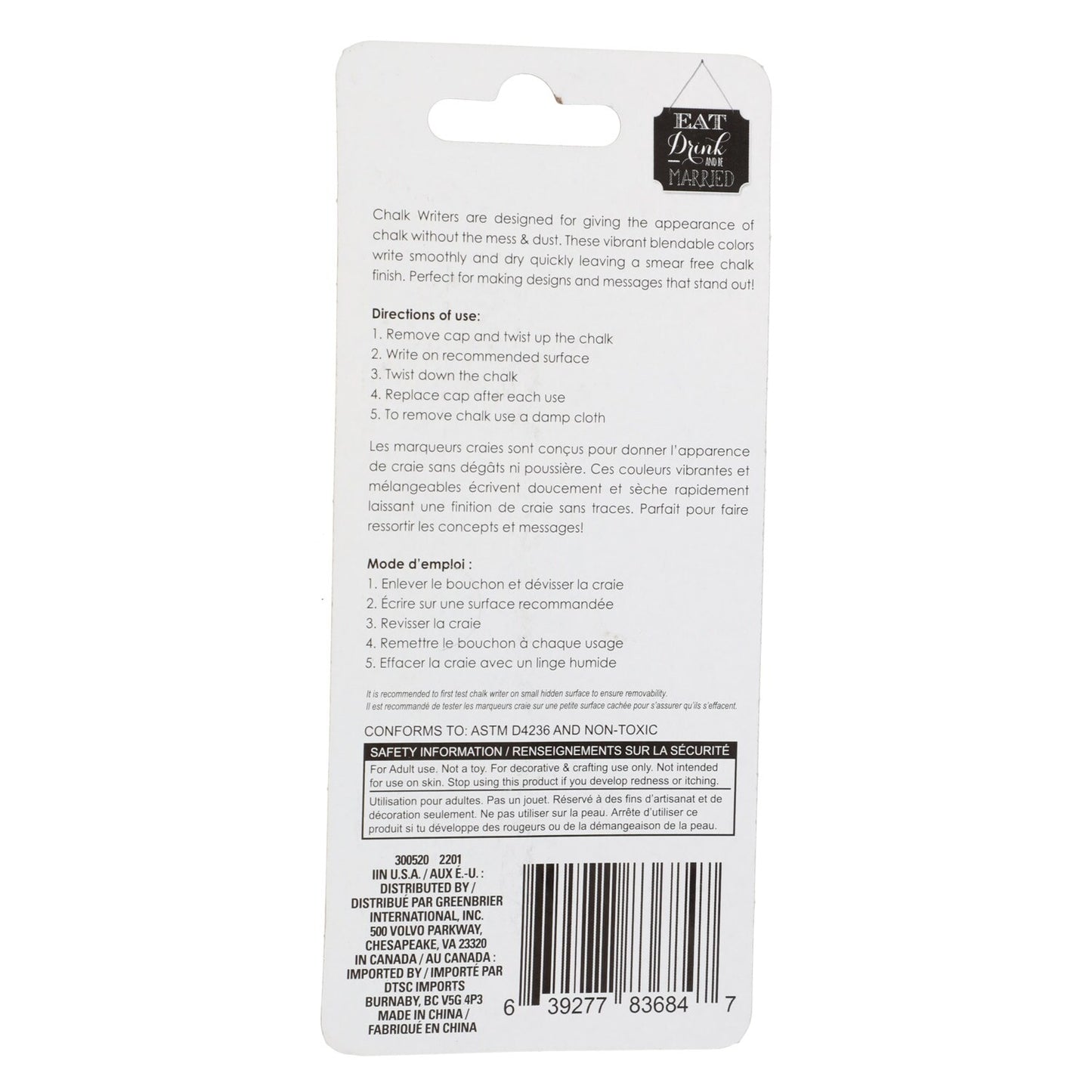 Craft Decor Chalk Writer (Pack of 36)