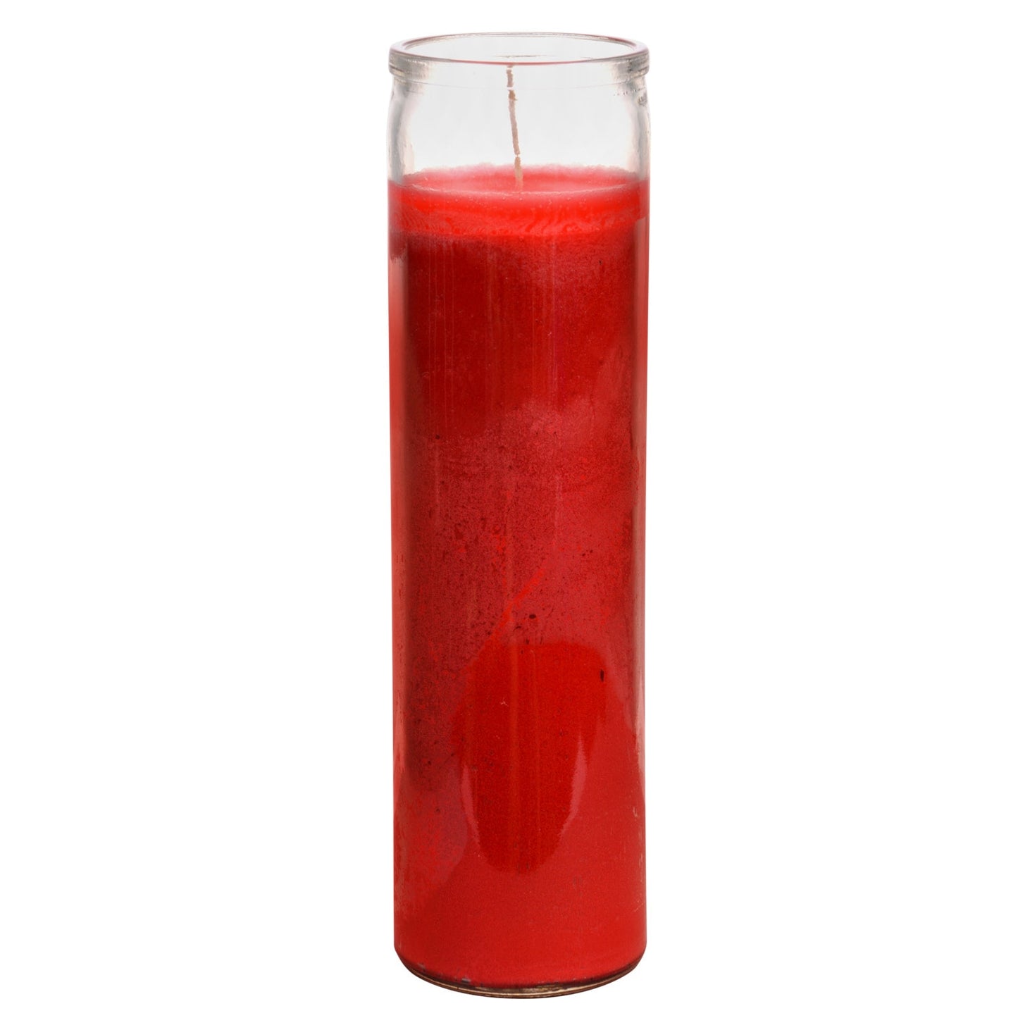 Red Unscented Glass Jar Prayer Candles, 8 in. (Pack of 4)
