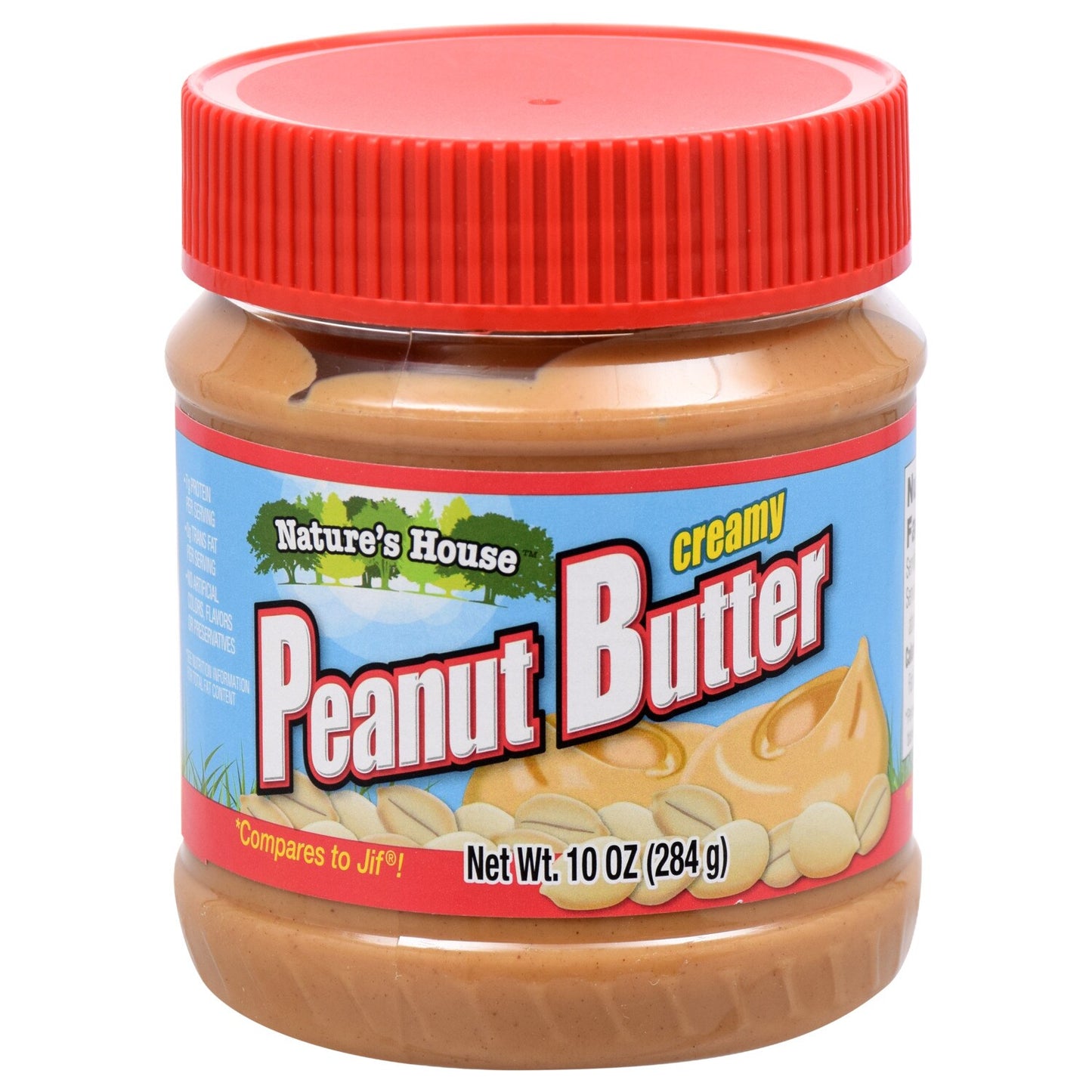 Nature's House Creamy Peanut Butter, 10-oz. Containers (Pack of 12)