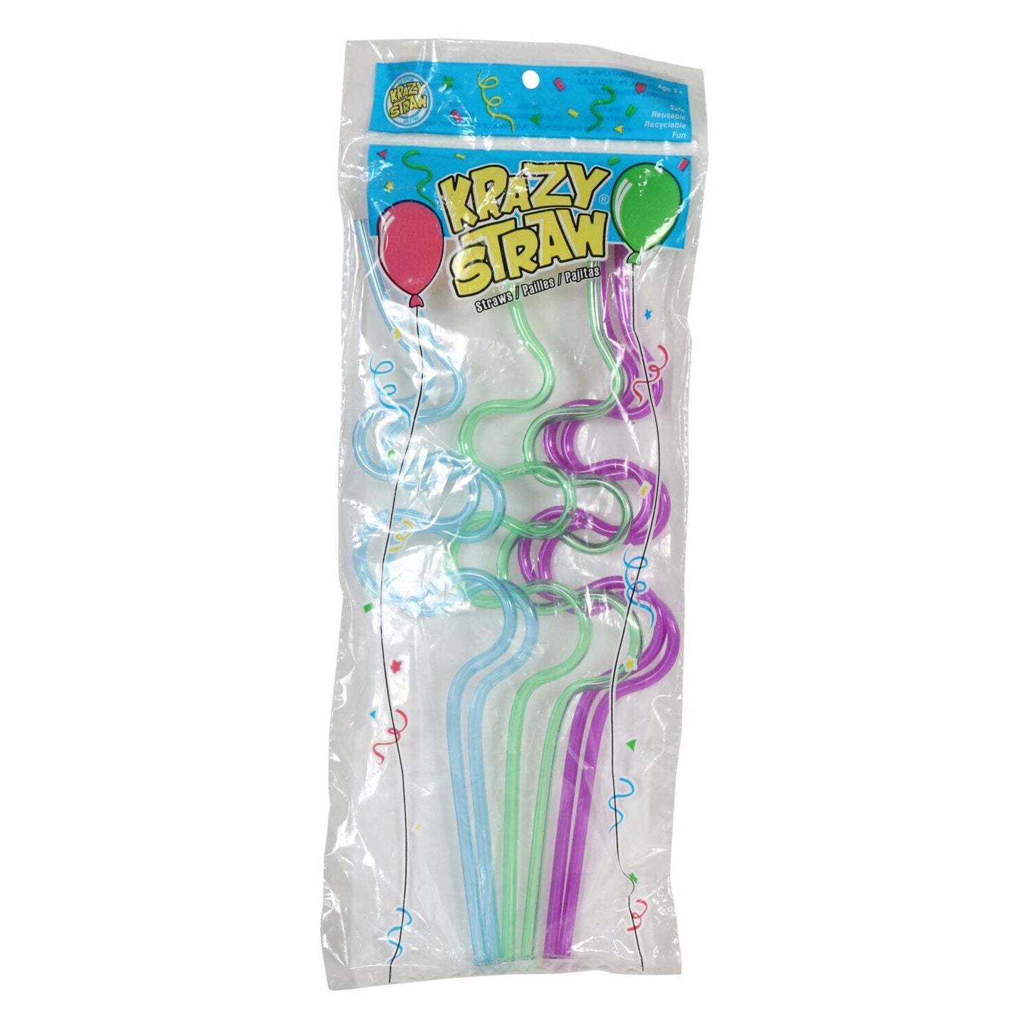 Krazy Straws, 6-ct. Bags (Pack of 36)