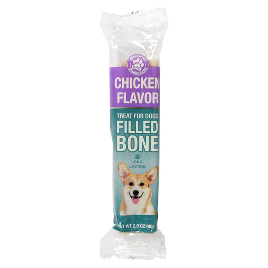 Greenbrier Kennel Club Chicken Flavored Filled Bones, 2.8 oz. (Pack of 15)