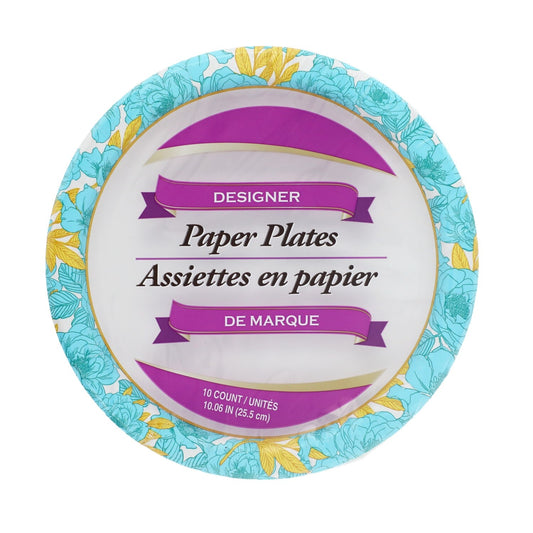 The Home Store Large Designer Paper Plates, 10-ct. Packs (Pack of 32)