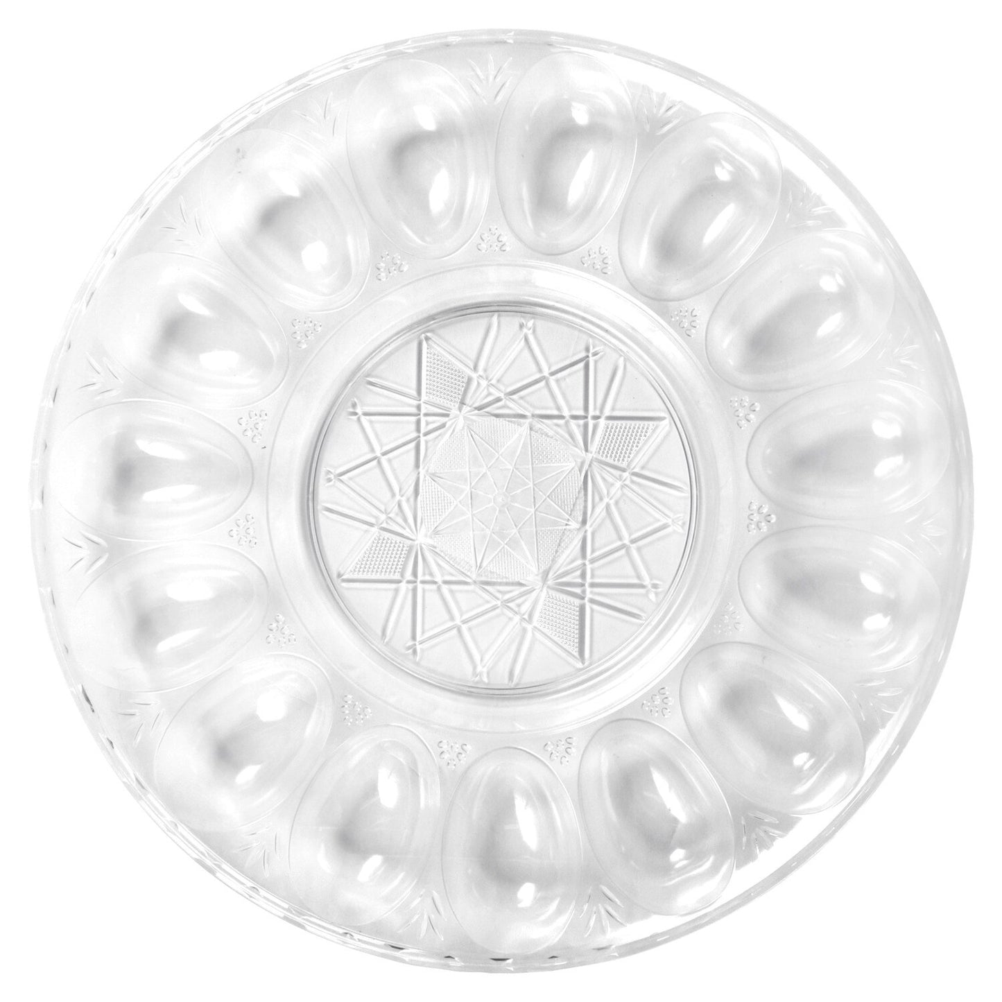 Caterer's Corner Clear Plastic Devilled Egg Trays, 1.25x12 in. (Pack of 4)