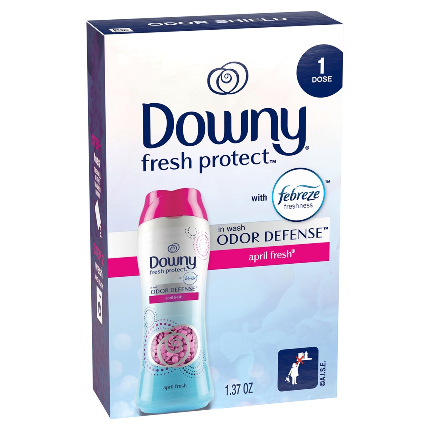Downy Unstoppables In-Wash Odor Defense Fresh Scent, 1.37-oz. (Pack of 24)
