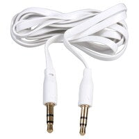 E-Circuit Colorful Flatwire Audio Cables with 3.5-mm. Jacks, 36 in. (Pack of 48)