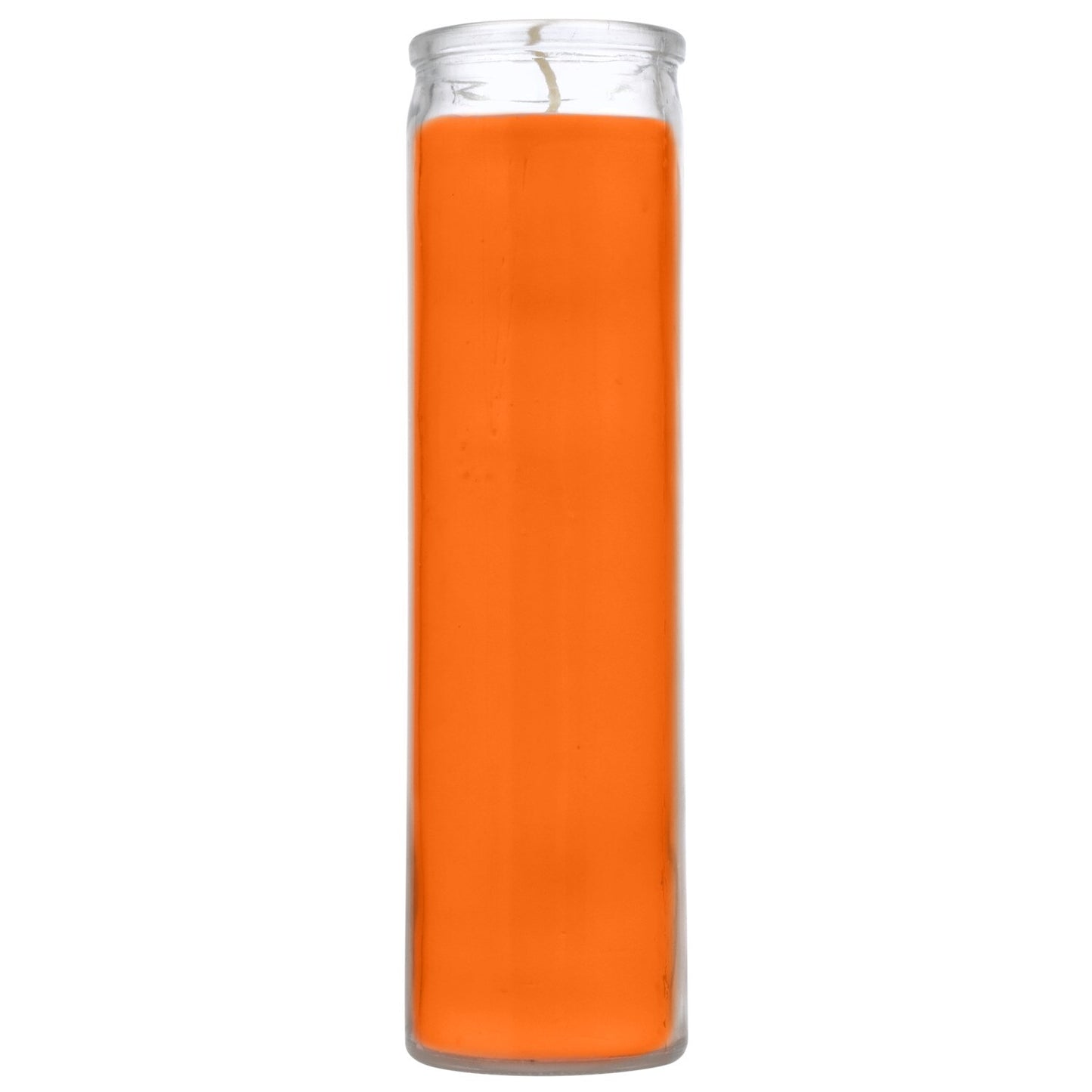 Simple Orange Jar Candles, 8-in. (Pack of 12)