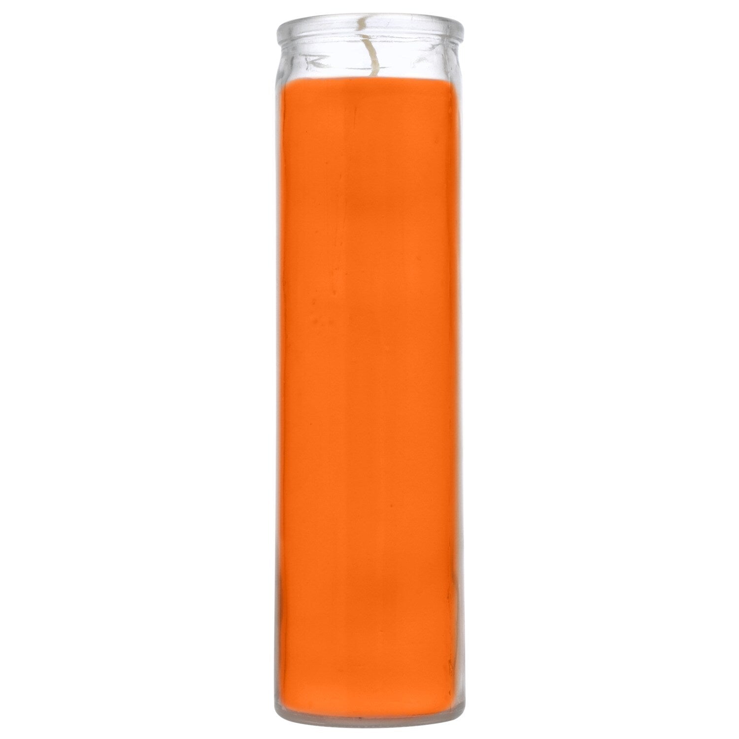 Simple Orange Jar Candles, 8-in. (Pack of 12)
