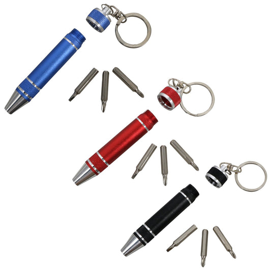Key Rings with Mini Screwdrivers, 3.25x1.625 in. (Pack of 32)