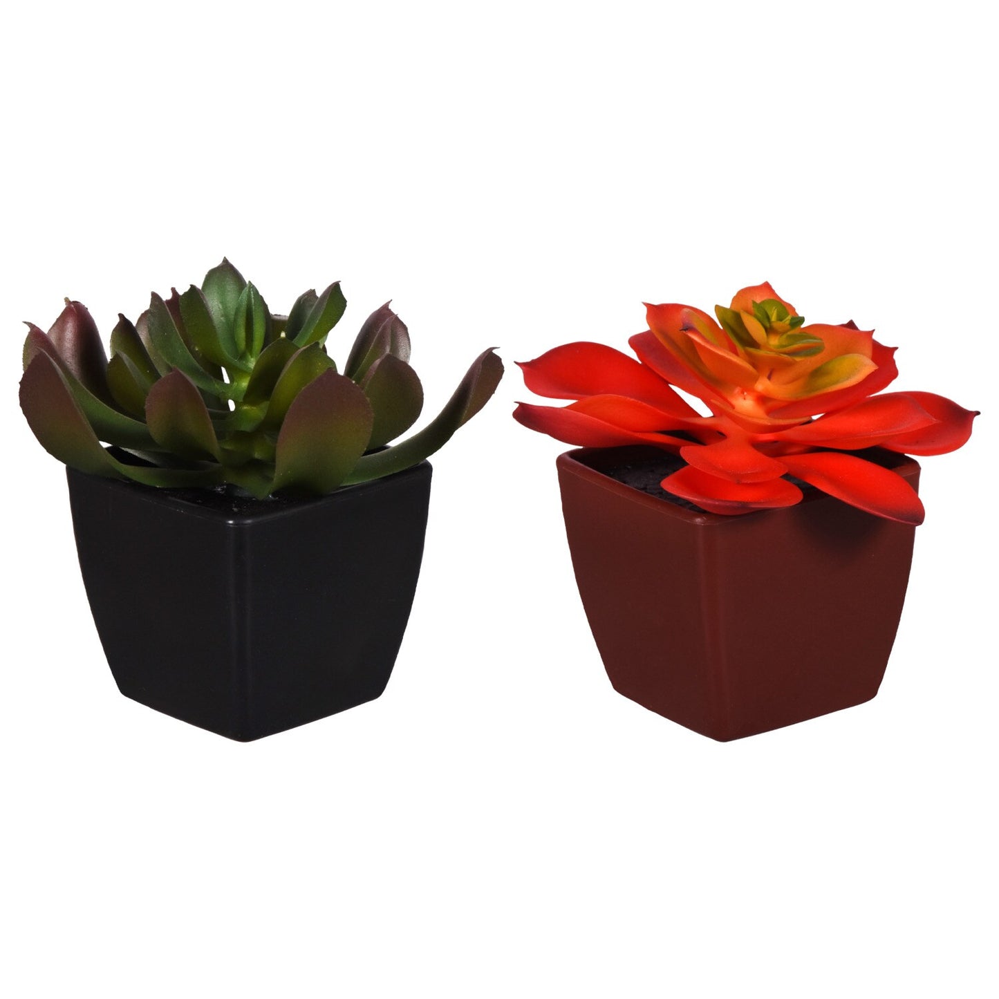 Artificial Potted Succulents, 3x3.25 in. (Pack of 24)