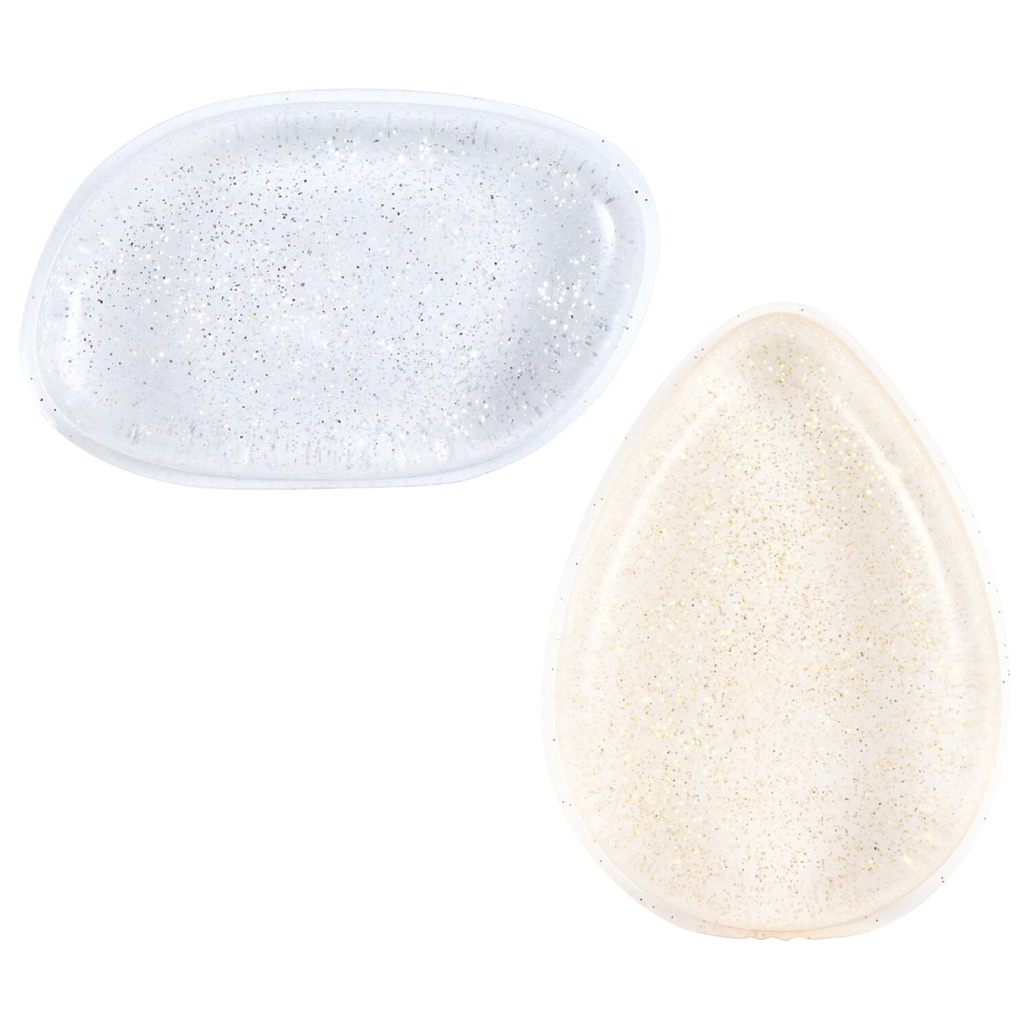 Sassy+Chic Glitter Silicone Sponge Makeup Applicators and Blenders, 2.25 in (36)