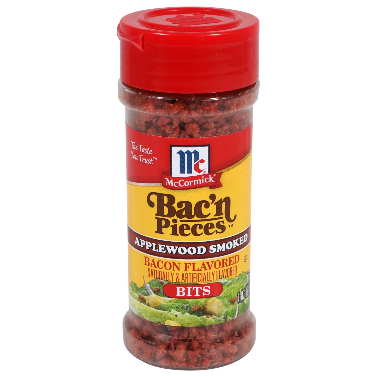 McCormick Bac'n Pieces Applewood-Smoked Bacon-Flavored Bits 1.87 oz (Pack of 12)