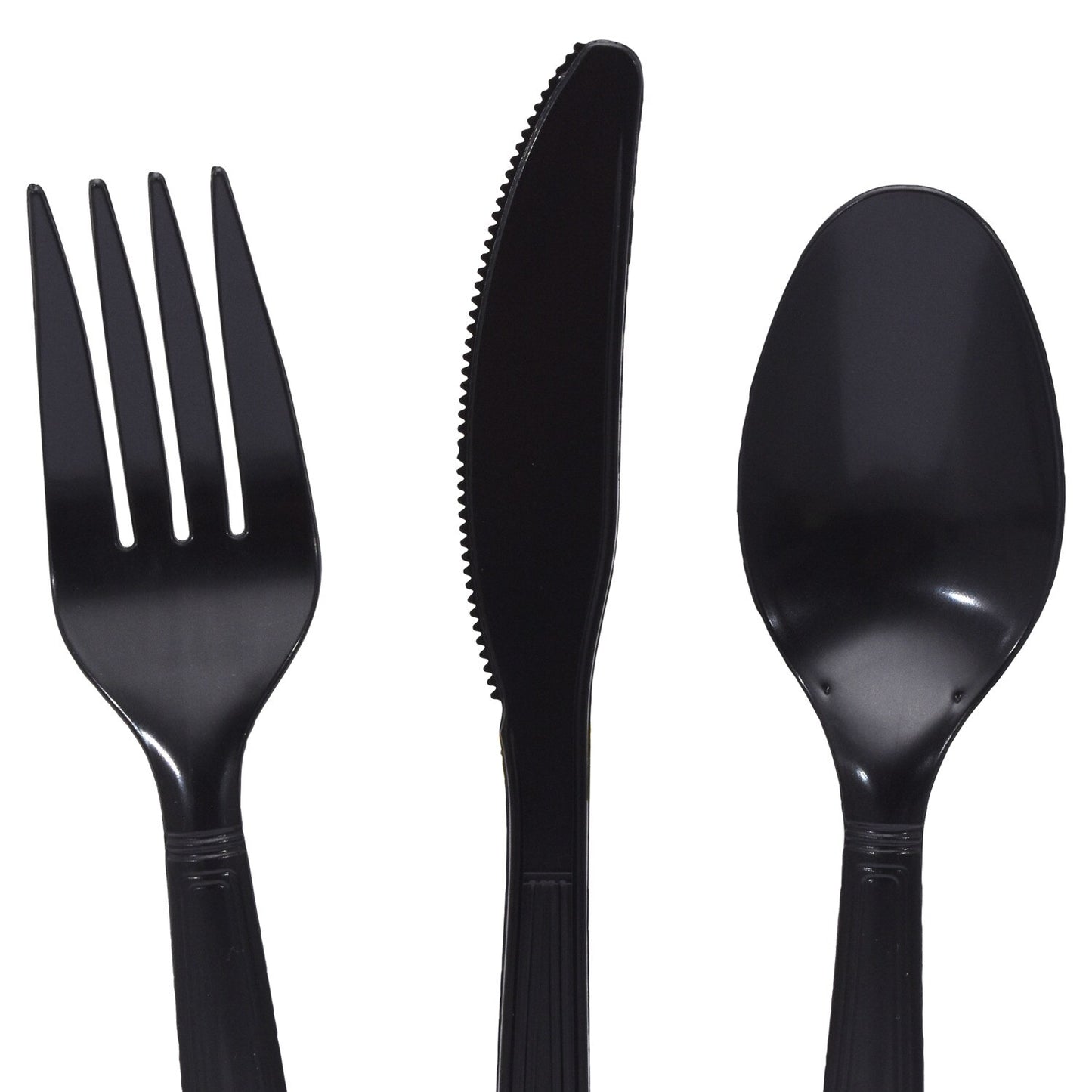 Black Plastic Utensils, 48-ct. Bags (Pack of 36)