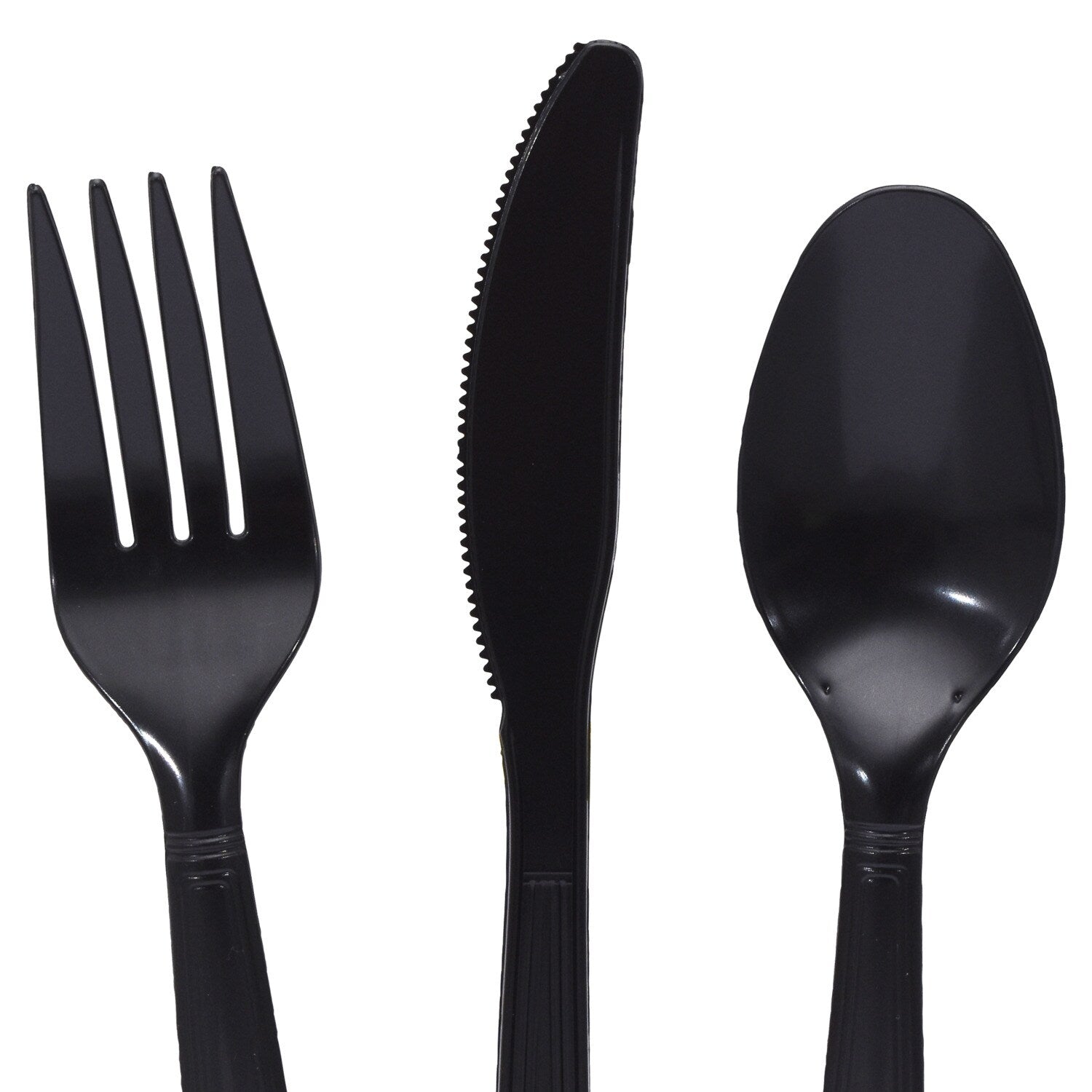 Black Plastic Utensils, 48-ct. Bags (Pack of 36)