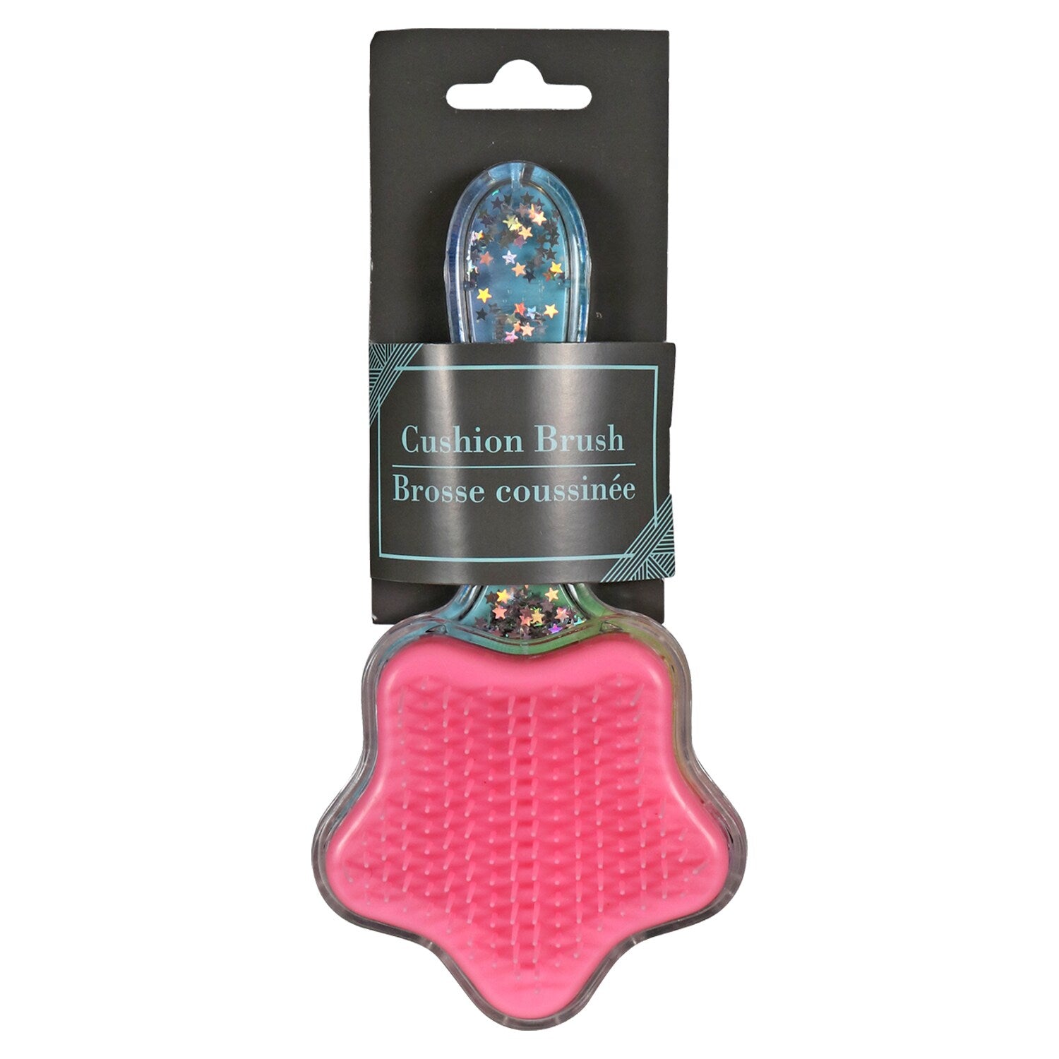 Glitter Cushion Hairbrushes, 7x3.5 in. (Pack of 48)