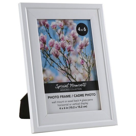 Special Solid White Convex Picture Frames, 4x6 in. (Pack of 12)
