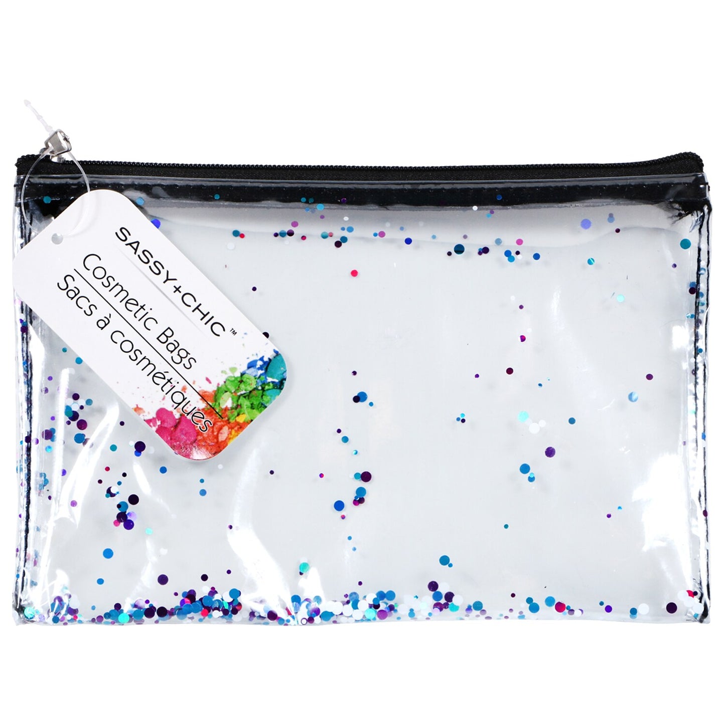 Plastic Fashion Cosmetic Bags, 8x6-in. (Pack of 48)