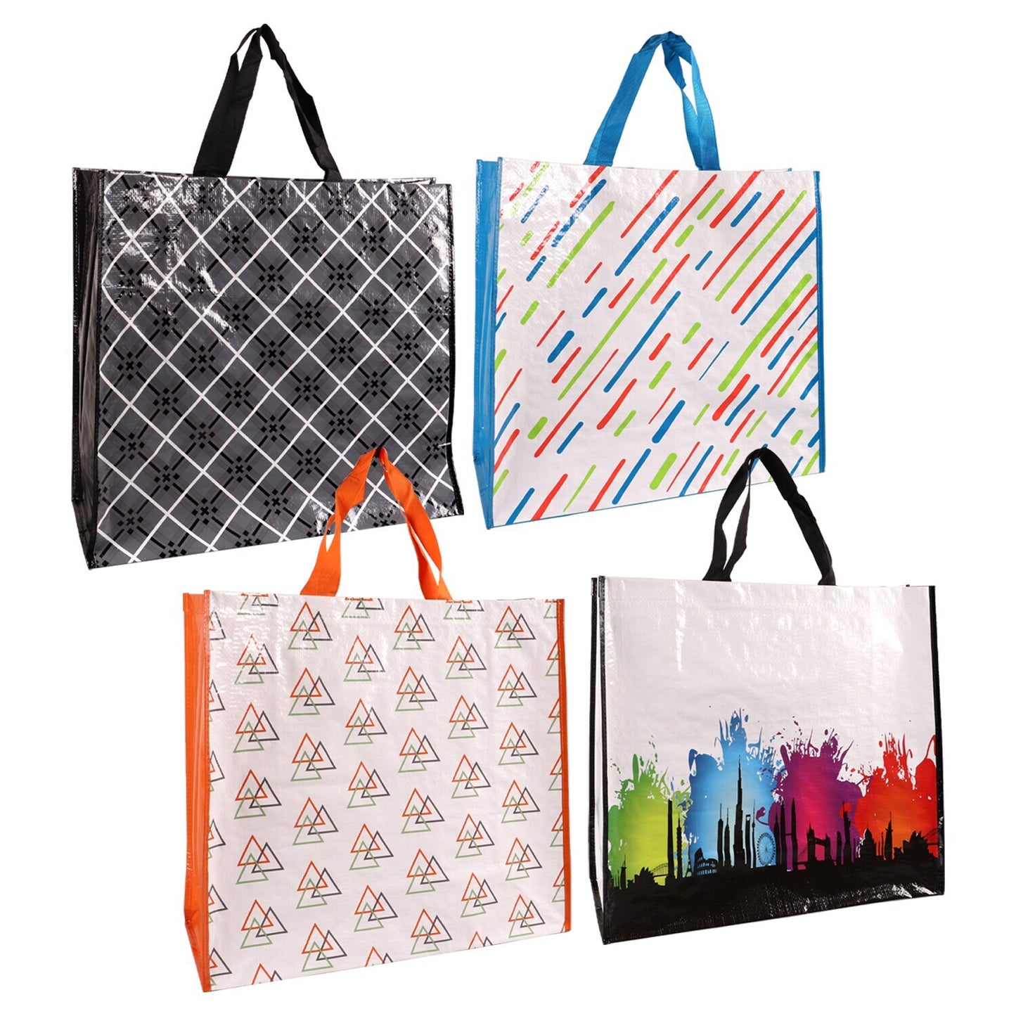 Juncture XXL Reusable Tote Bags, 19.5x17.5-in. (Pack of 24)