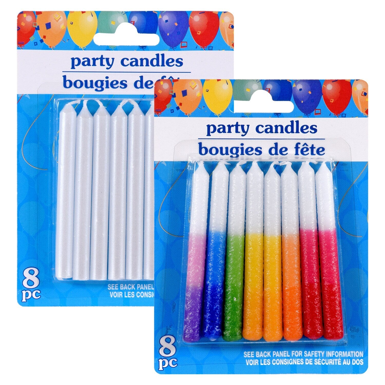 Colorful Party Candles, 8-ct. Packs (Pack of 48)