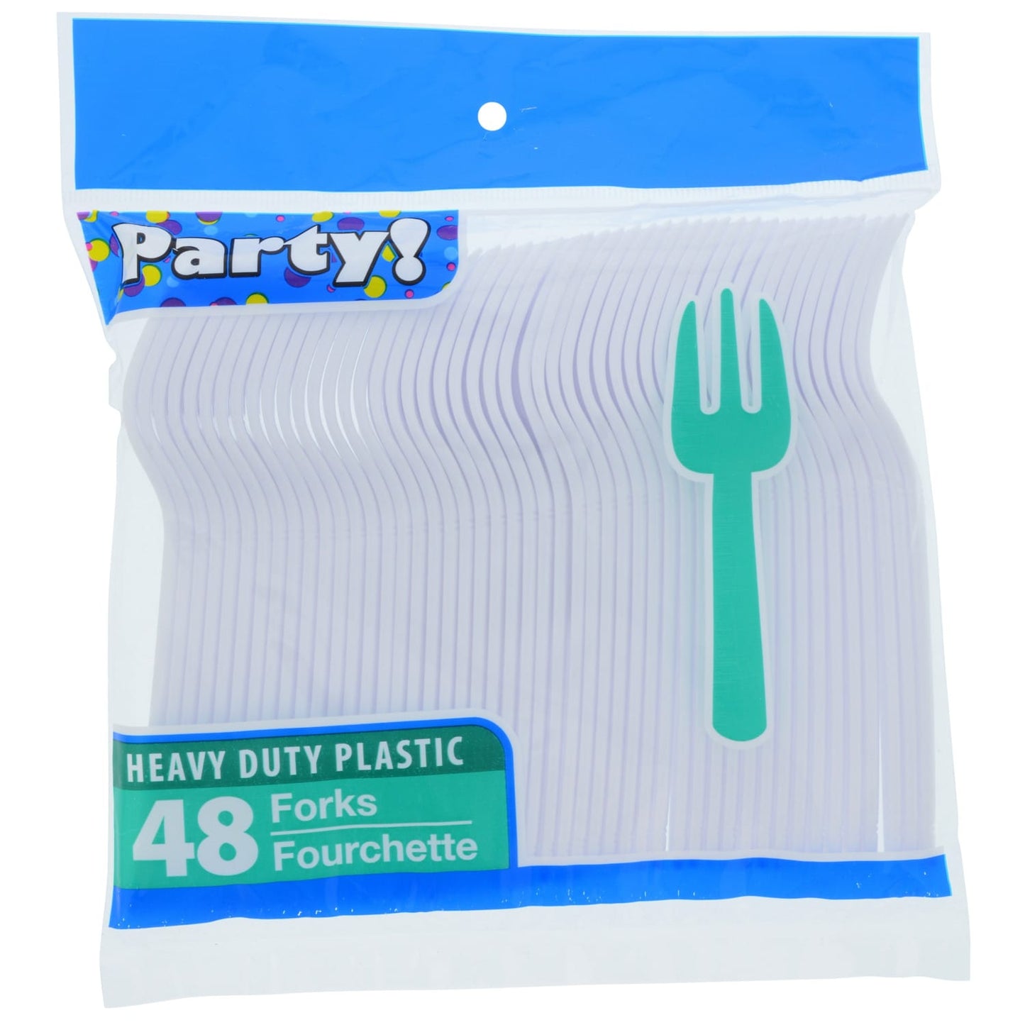 White Plastic Forks, 48-ct. Bags (Pack of 24)