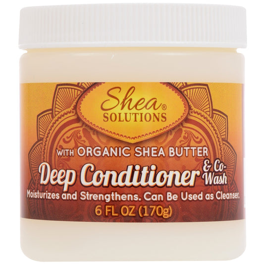 Shea Solutions Deep Conditioner & Co-Wash, 6-oz. Jars (Pack of 12)