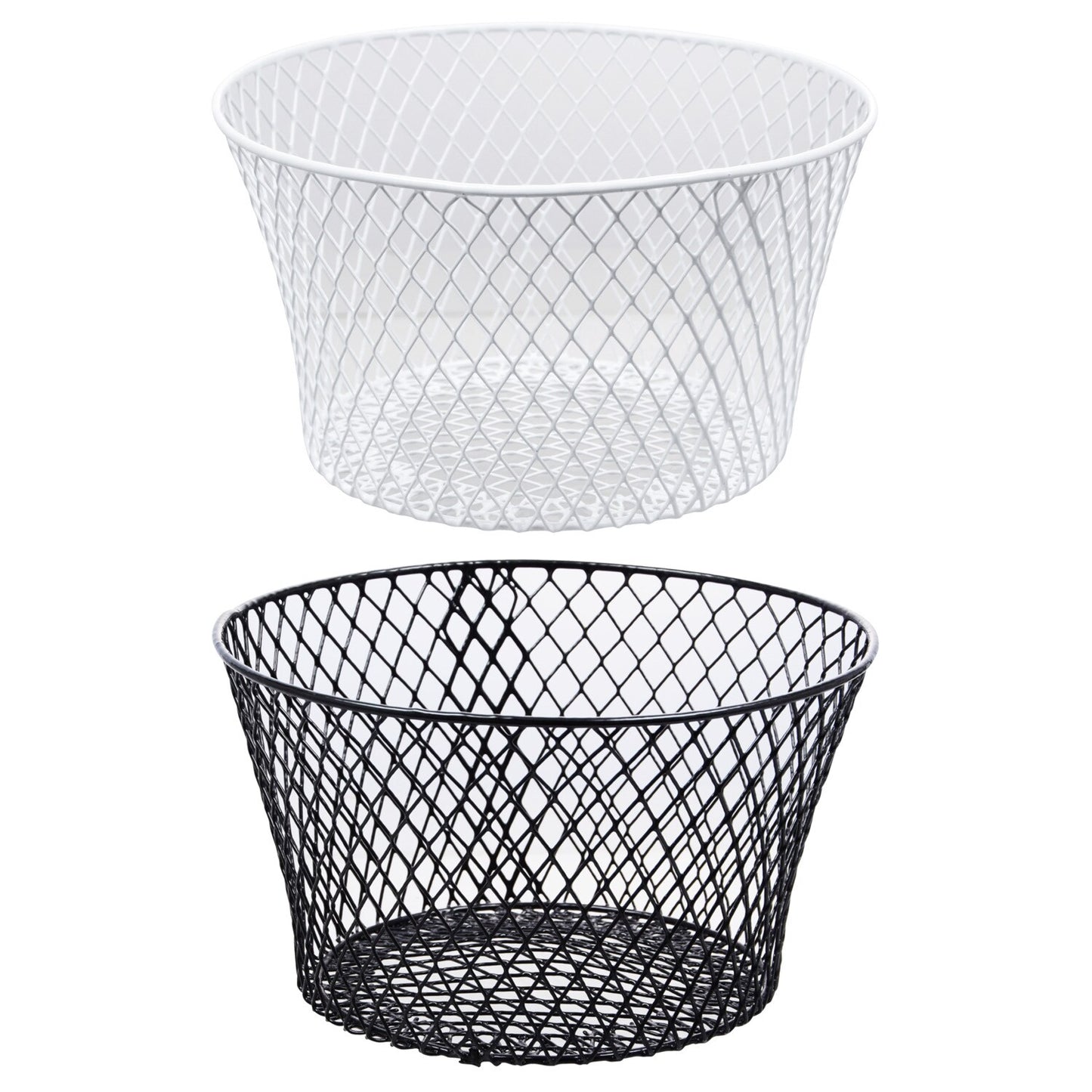 Essentials Round Vinyl-Coated Wire Baskets, 7.875x4.5 in. (Pack of 36)