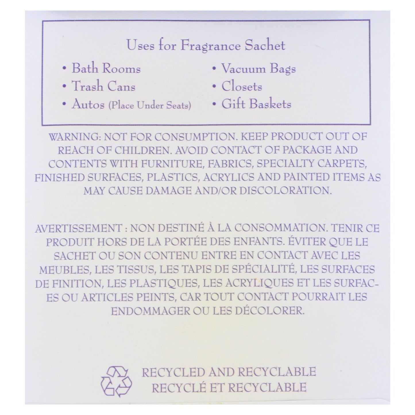 Lavender Scented Fragrance Sachets, 2-ct. Packs (Pack of 14)