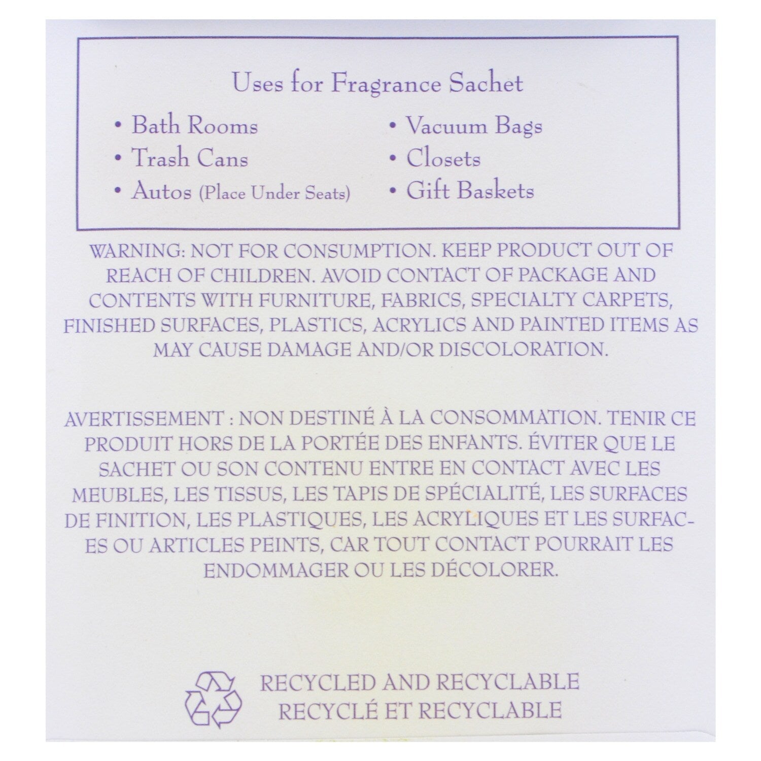 Lavender Scented Fragrance Sachets, 2-ct. Packs (Pack of 14)