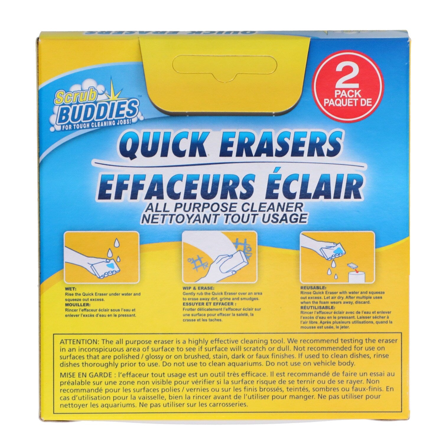 Scrub Buddies Quick Eraser Sponges, 2-ct. Packs (Pack of 24)
