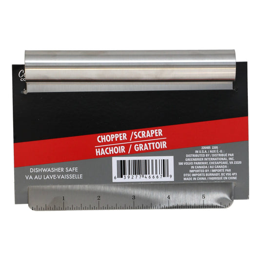 Cooking Concepts Stainless-Steel Chopper/Scrapers, 6x4.5 in. (Pack of 24)