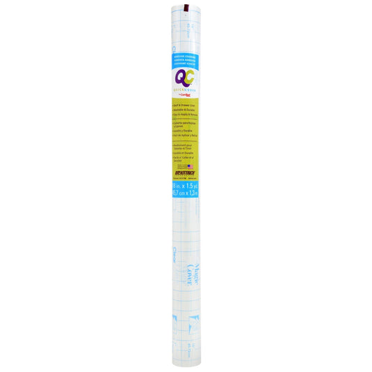 QC Con-Tact Clear Self-Adhesive Shelf Liners, 54x18-in. Rolls (Pack of 16)