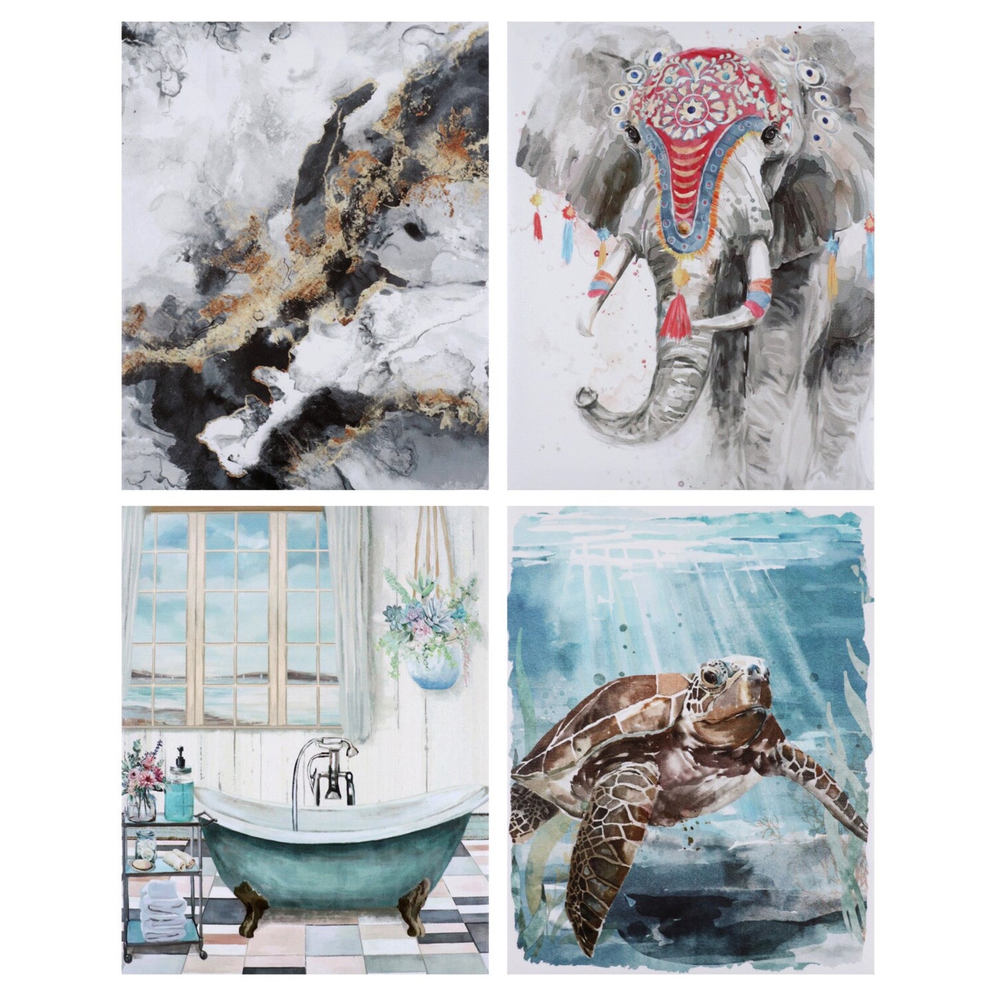 Decorative Canvas Prints, 5.875x8.625-in. (Pack of 22)