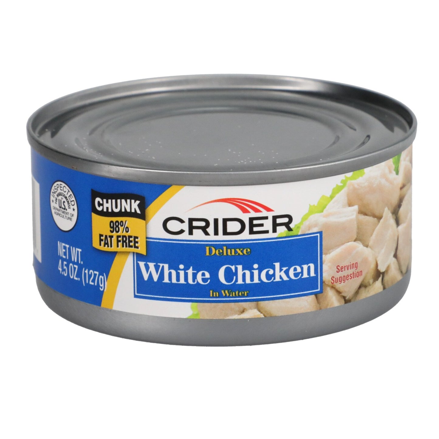 Crider Canned White Chicken, 4.5 oz. (Pack of 24)