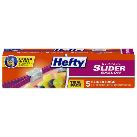 Hefty OneZip Gallon Storage Bags, 6-ct. Bags (Pack of 24)