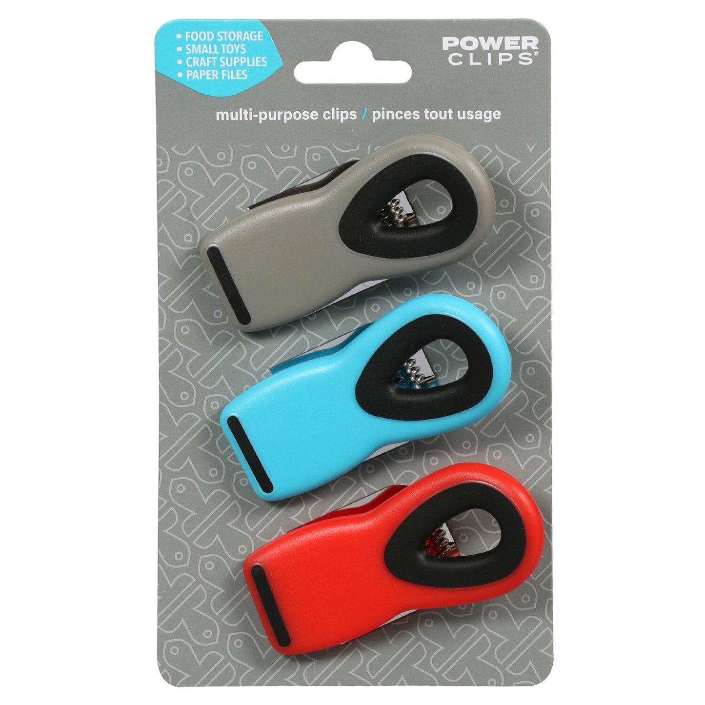 Power Clips Narrow Multipurpose Clips, 3x1.375x2.125 in. (Pack of 24)