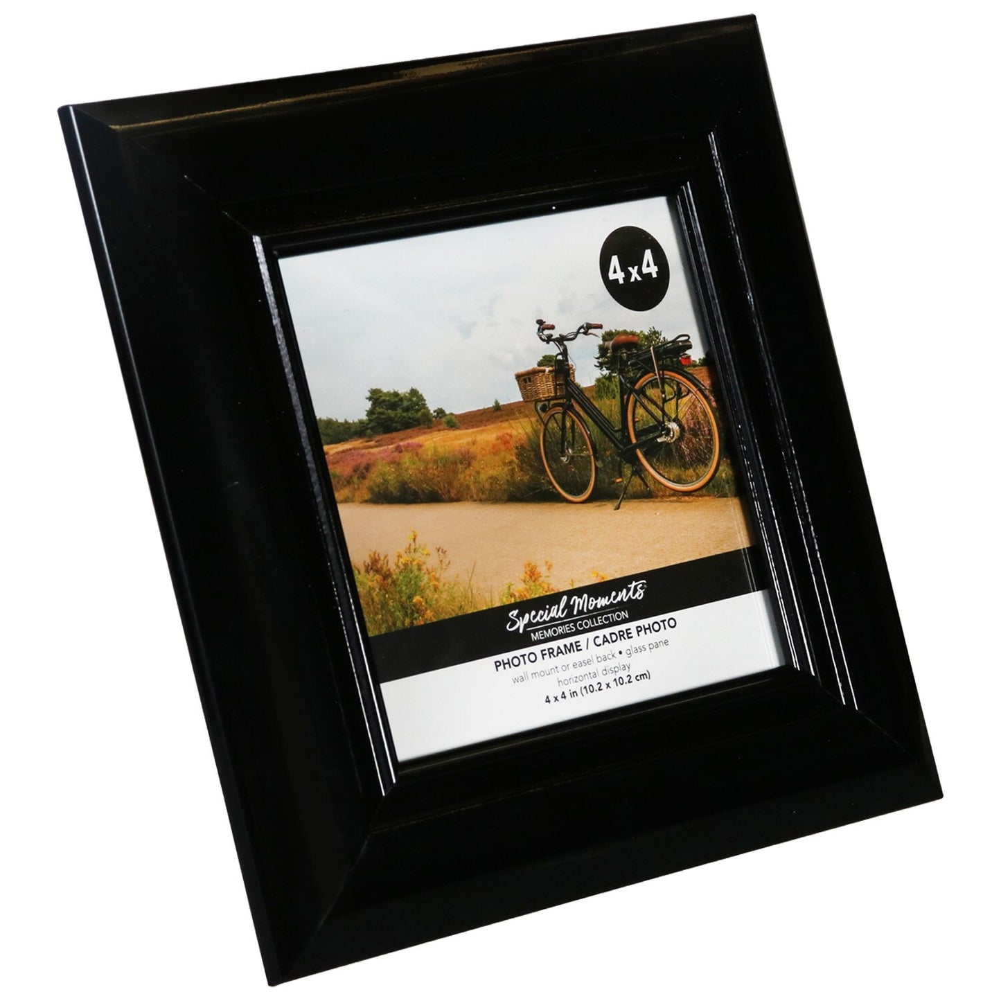 Special Black Angle Steps Photo Frames, 4x4 in. (Pack of 12)