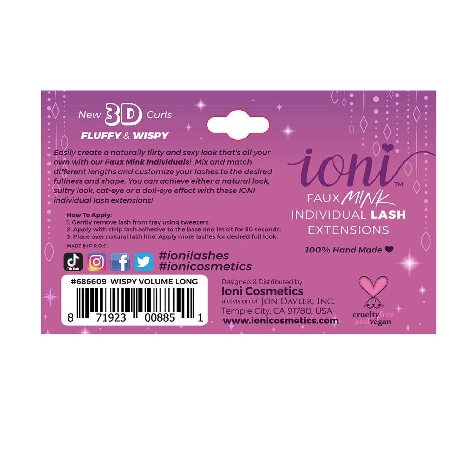 Ioni Wispy Long Lash Extensions, 16-ct. Packs (Pack of 36)