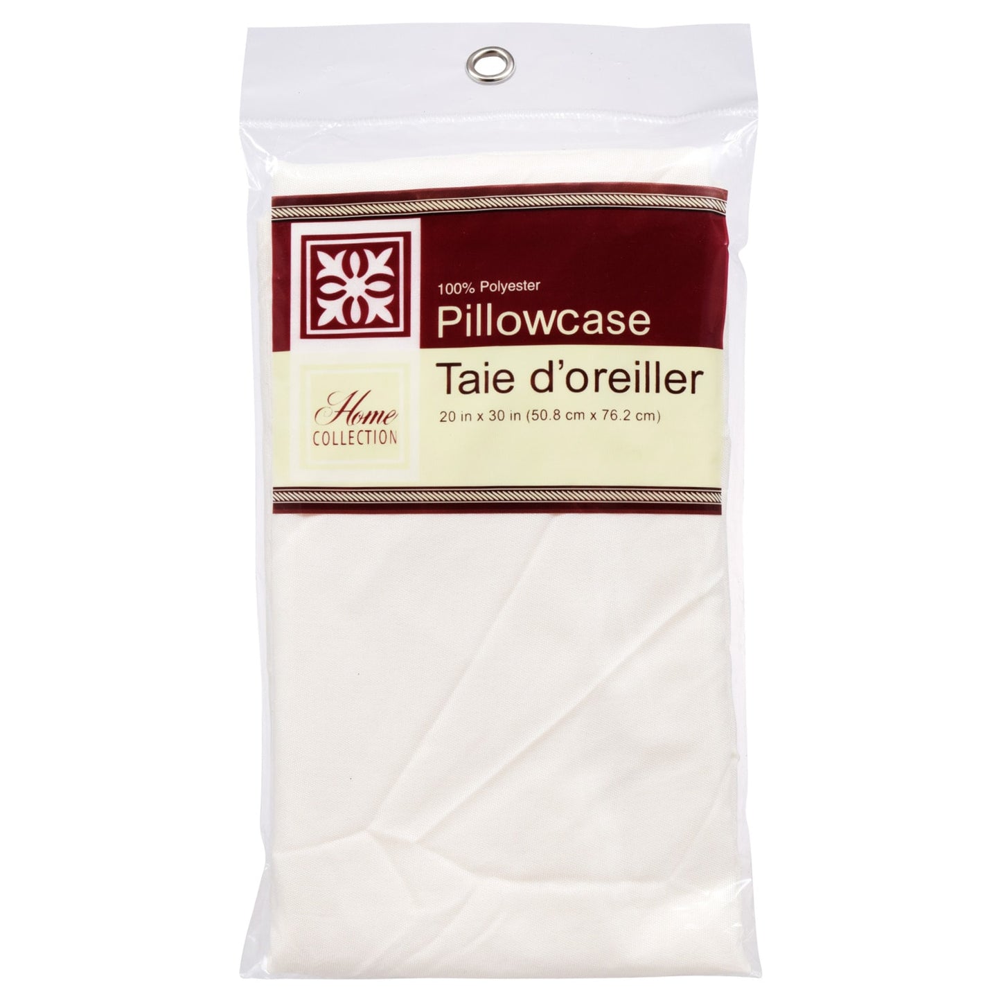 Home Collection Cream-Colored Standard Pillowcases, 20x30 in. (Pack of 24)