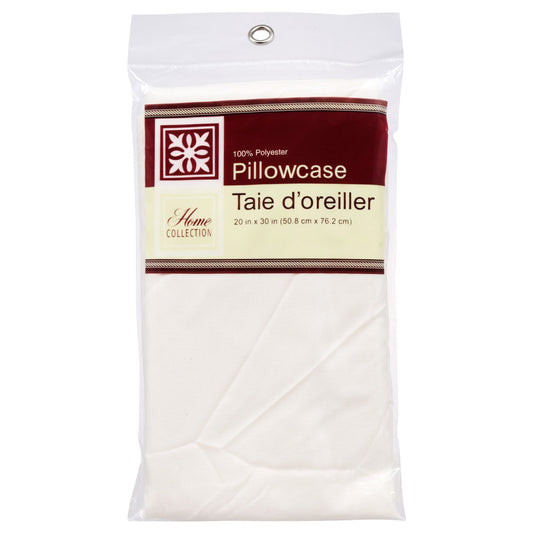 Home Collection Cream-Colored Standard Pillowcases, 20x30 in. (Pack of 24)