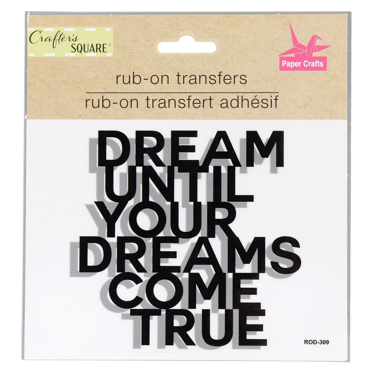 Crafter's Square Rub-On Removable Stickers (Pack of 36)