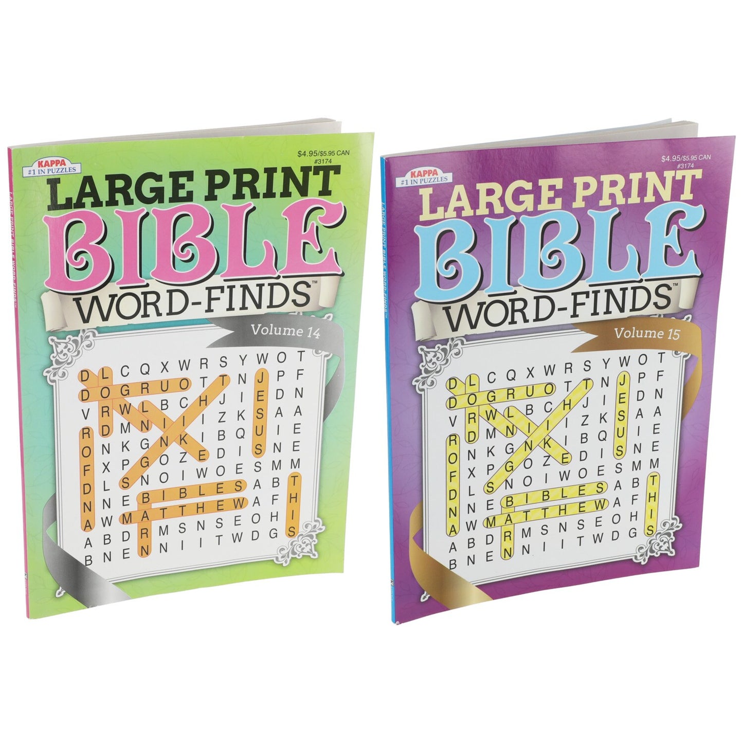 Kappa Large Print Bible Word-Finds Puzzle Books (Pack of 24)