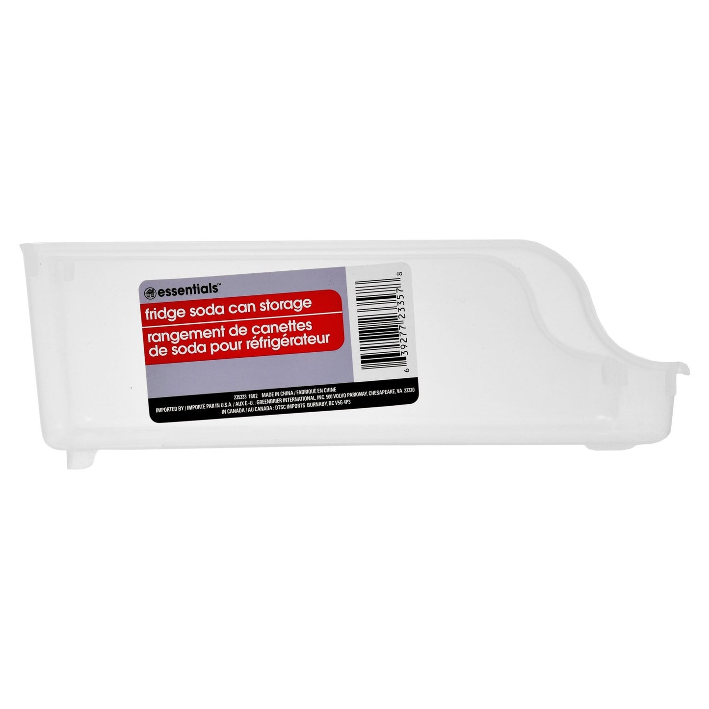 Essentials Plastic Fridge Soda Can Storage Organizers (Pack of 24)