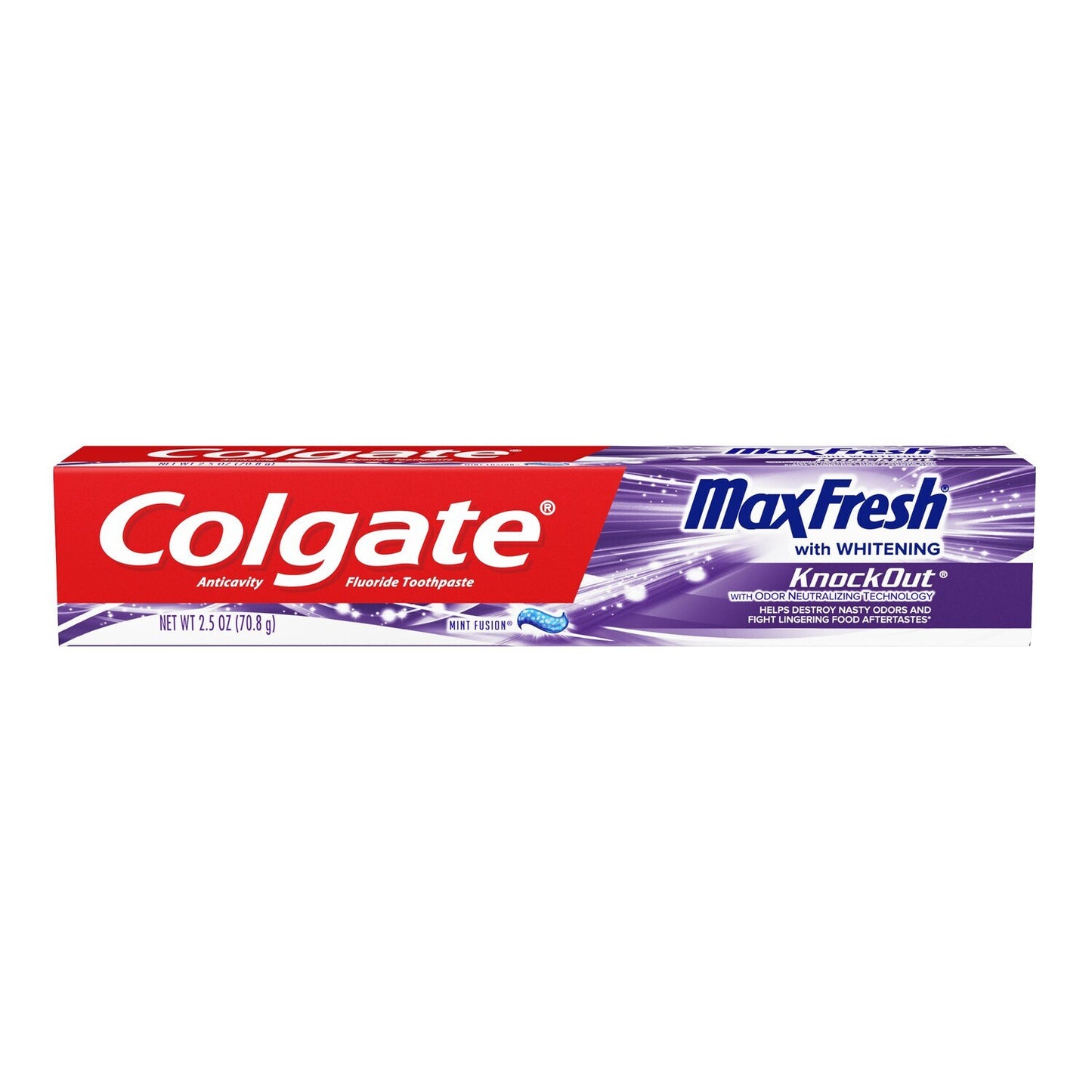 Colgate MaxFresh Knock Out Whitening Mint Fusion Toothpaste, 2.5-oz. (Pack of 24