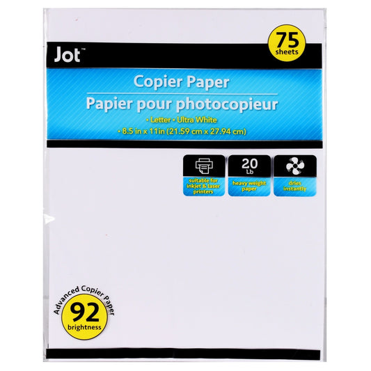 Jot Ultra White Copier Paper, 75-ct. Packs (Pack of 36)